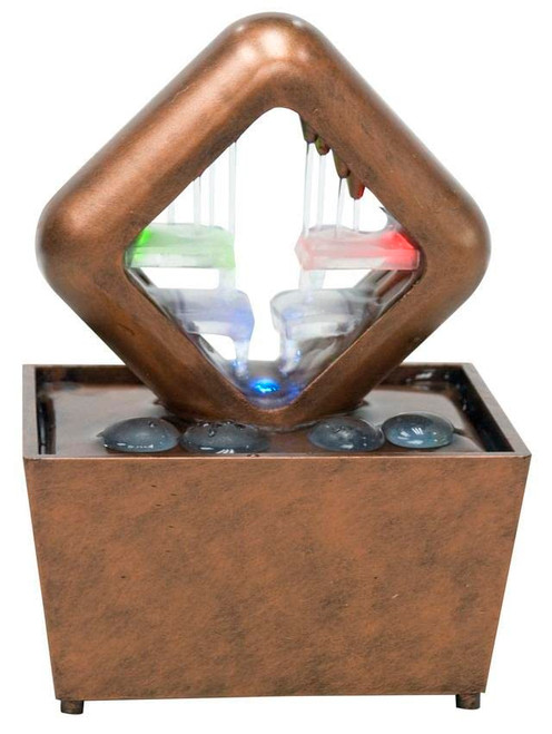 6.5" H Table Fountain with Light