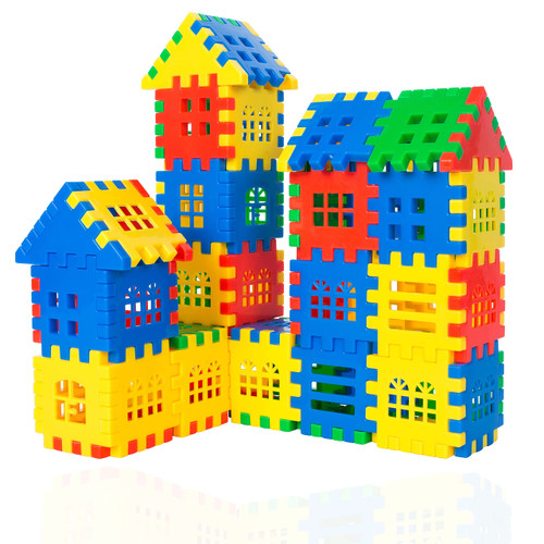 Interlocking Building Blocks Toys for Kids - Toddlers Building Blocks Educational Toys Set 70 PCS 20F
