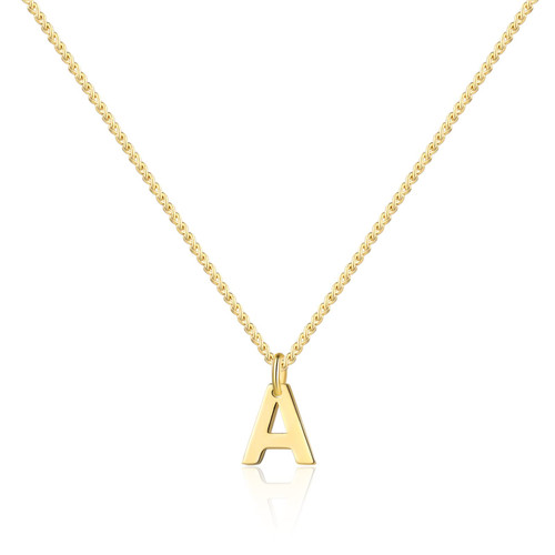 FISSEN JEWELRY Initial Necklaces for Women Trendy Letter Necklace 14K Gold Plated Initial Choker Necklace Dainty Gold Necklace Personalized Gifts for Women Girls