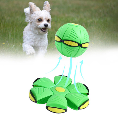 Moiitru Flying Saucer Ball Pet Toy Interactive Flying Saucer Dog Toy Portable Flying Saucer Ball for Dogs, Green No Lights Moiitru Flying Saucer Ball Pet Toy Interactive Flying Saucer Dog Toy Portable Flying Saucer Ball for Dogs, Green No Lights
