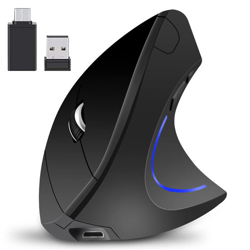 Bluetooth Mouse for ipad,Bluetooth Mouse for MacBook Air/Mac/MacBook Pro/mini/ipad Pro/iMac/Laptop,Rechargeable Wireless Mouse for MacBook Air/MacBook pro Chromebook Laptop PC (Ergonomic Mouse)