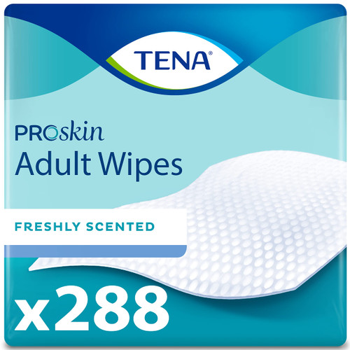 TENA Adult Wipes for Incontinence & Cleansing, ProSkin - 288 Count