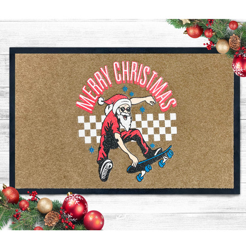AAZZKANG Merry Christmas Decoration Door Mat Non Slip Outdoor Indoor Holiday Doormat Welcome Mat for Entryway,Front Door,Patio,Porch,Garden AAZZKANG Merry Christmas Decoration Door Mat Non Slip Outdoor Indoor Holiday Doormat Welcome Mat for Entryway,Front Door,Patio,Porch,Garden