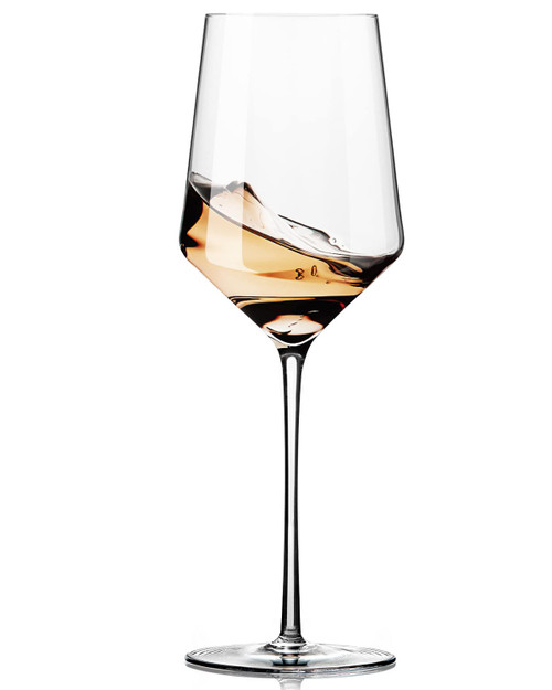 White Wine Glasses Set of 1- Modern Crystal Hand Blown Wine Glass-15 oz,Thin Rim,Long Stem,Perfect for Red or White,Daily Use,Unique Wedding Anniversary or Birthday Gift