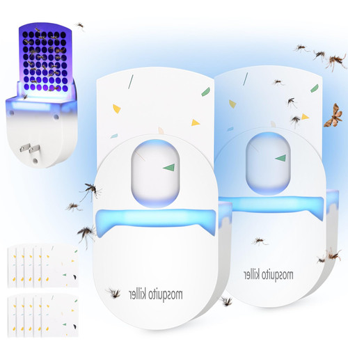 2 Pack Flying Insect Trap Plug-in Mosquito Trap Gnat Traps for House Indoor 2023 ??????? UV Night Light Bug Catcher with 10 Sticky Trap Boards,Fly Traps Attractant Catcher for Home Office 2 Pack Flying Insect Trap Plug-in Mosquito Trap Gnat Traps for House Indoor 2023 ??????? UV Night Light Bug Catcher with 10 Sticky Trap Boards,Fly Traps Attractant Catcher for Home Office