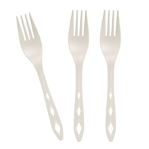 Earth's Natural Alternative Disposable Fork (100 Count), White