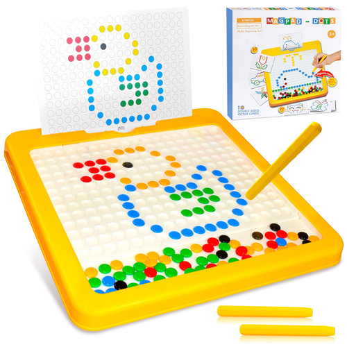 BAKAM Magnetic Dots Board for Kids, Magnetic Drawing Board Dot Art for Kids Ages 4-8, Car Airplane Activities for Kids Road Trip Games, Travel Toys for Toddlers Ages 3-5 BAKAM Magnetic Dots Board for Kids, Magnetic Drawing Board Dot Art for Kids Ages 4-8, Car Airplane Activities for Kids Road Trip Games, Travel Toys for Toddlers Ages 3-5