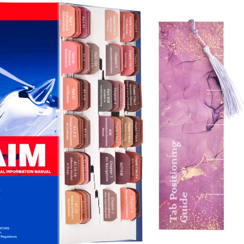 FAR/AIM 2023/2022 Tabs for Private Pilot License, Tabs for FAR/AIM 2022/2023, 70 Far/Aim Tabs with 7 Blank Index Tabs, Tear-Resistant and Laminated Tabs with 2 in 1 Alignment Guide & Bookmaker