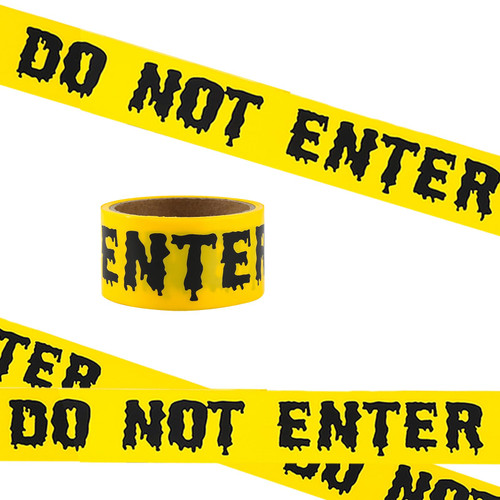 GFLPO Halloween Caution Tape Halloween Tape,1.9 inch x 82 feet Halloween Decorations Caution Tape,Halloween Warning Tape,Halloween Fright Tape,Halloween Danger Tape for Halloween Party Decorations