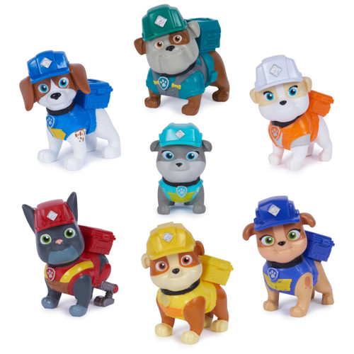 Rubble & Crew, Toy Figures Gift Pack, with 7 Collectible Action Figures, Kids Toys for Boys & Girls Ages 3+