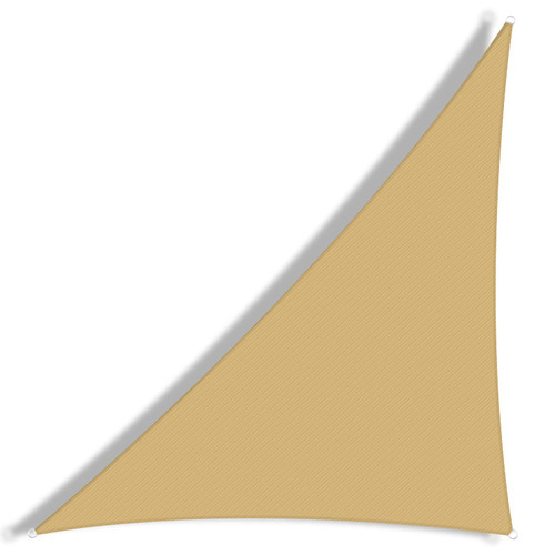 Osimlead 15' x 15' x 21' Right Triangle Sun Shade Outdoor Canopy Shade Sail Awning UV Block for Patio Backyard Garden Sand