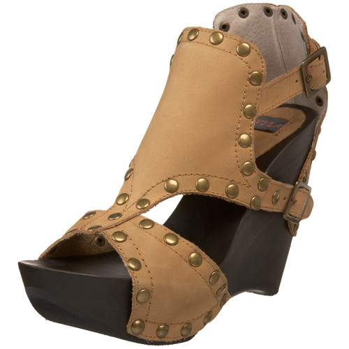 N.Y.L.A. Women's Placido Platform Sandal,Tan,7.5 M US