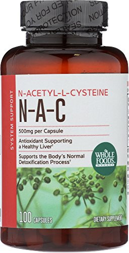 Whole Foods Market, NAC - N-Acetyl-L-Cysteine 500mg, 100 ct