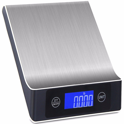Preeyawadee Food Scale - Stainless Steel Multifunction Digital Scale, 11lb/5kg - 2.2'' LCD Display