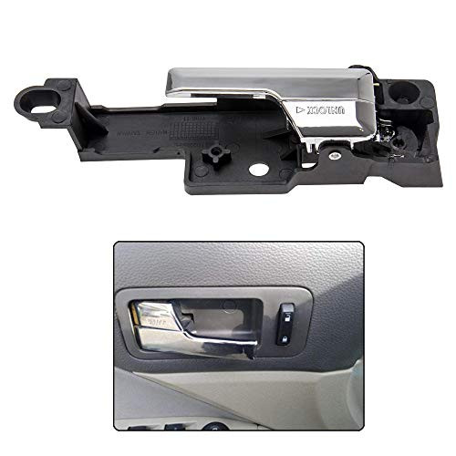 Front Interior Door Handle Chrome Left Driver Side Door Handle for 2006-2012 Ford Fusion 2007-2012 Lincoln MKZ 2006 Lincoln Zephyr 2006-2011 Mercury Milan Part#6E5Z5422601A
