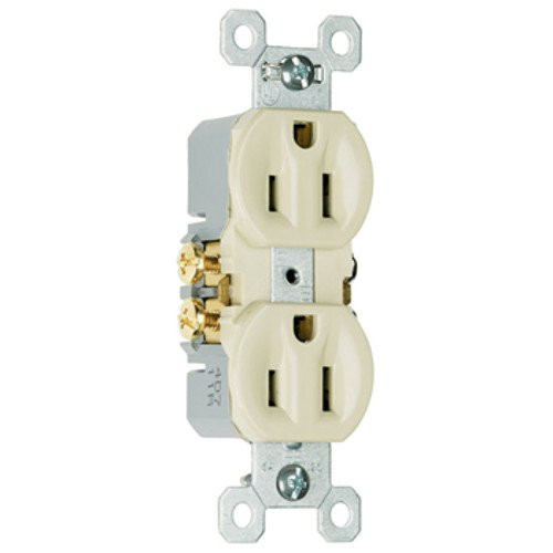 Legrand-Pass & Seymour 3232SI Pass & Seymour Legrand 3232-SI Duplex RECEPTACLE, 15A 125V, Ivory