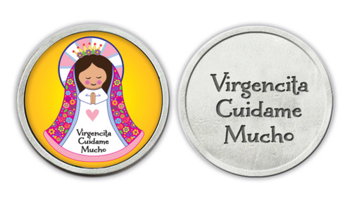 Cathedral Art, Multicolor (Abbey & CA Gift) Pink Virgencita Pocket Token Cathedral Art, Multicolor (Abbey & CA Gift) Pink Virgencita Pocket Token