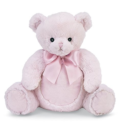Bearington Baby Lil' Huggie Bear Pink Stuffed Animal Teddy Bear, 8"