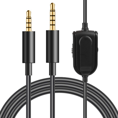 A40 Cable, Replacement Audio Cable Inline Mute Volume Control with Microphone for Logitech Astro A10/A40/A30/A50 Headsets Cord, Xbox One Play Station 4 PS4 Headphone Audio Extension Cable 6.5 Feet