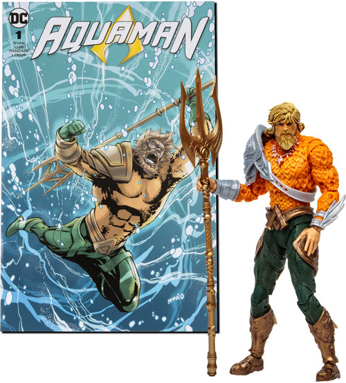 McFarlane Toys DC Direct - Page Punchers - 7" Figure with Comic - Aquaman Wave 3 - Aquaman McFarlane Toys DC Direct - Page Punchers - 7" Figure with Comic - Aquaman Wave 3 - Aquaman