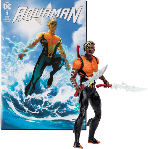 McFarlane Toys DC Direct - Page Punchers - 7" Figure with Comic - Aquaman Wave 3 - Aqualad McFarlane Toys DC Direct - Page Punchers - 7" Figure with Comic - Aquaman Wave 3 - Aqualad