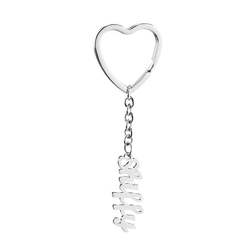 YLKOVA Women Personalized Custom Name Keychain?Stainless Steel Lettering Keychain, Customize Any Name Initial?For Men Women