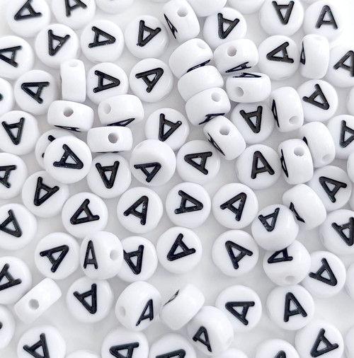 Bxwoum 100PCS Letter Beads 4X7mm Acrylic Alphabet Beads for Jewelry Making White Round Vowel Letter A Beads for Bracelets Making DIY Necklaces Bxwoum 100PCS Letter Beads 4X7mm Acrylic Alphabet Beads for Jewelry Making White Round Vowel Letter A Beads for Bracelets Making DIY Necklaces