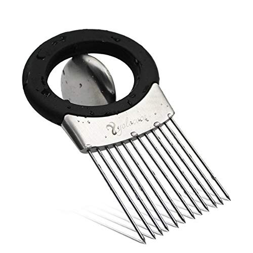 Onion Holder Sliced Vegetable Potato Slicer Odor Remover Stainless Steel Cutting Kitchen Gadget Onion Peeler Onion Holder Sliced Vegetable Potato Slicer Odor Remover Stainless Steel Cutting Kitchen Gadget Onion Peeler