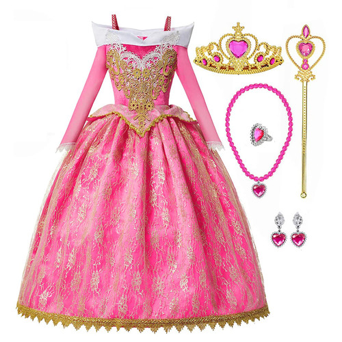MDYCW Princess Aurora Costume for Toddler Girls, Birthday Party Fairy Dress Up, Special Occasion Dress? Aurora