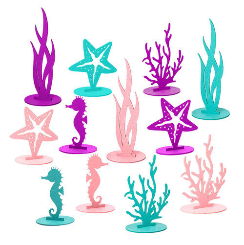 WOONKIT 24 PC FELT DECOR, MERMAID BIRTHDAY DECORATIONS, LITTLE MERMAID PARTY DECORATIONS, UNDER THE SEA PARTY DECORATIONS, MERMAID PARTY SUPPLIES, OCEAN THEME MERMAID TABLE DECOR, FISH, JELLYFISH WOONKIT 24 PC FELT DECOR, MERMAID BIRTHDAY DECORATIONS, LITTLE MERMAID PARTY DECORATIONS, UNDER THE SEA PARTY DECORATIONS, MERMAID PARTY SUPPLIES, OCEAN THEME MERMAID TABLE DECOR, FISH, JELLYFISH