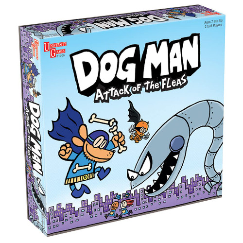 University Games, Dog Man Board Game Attack of The Fleas, Based On The Popular Dog Man Book Series by DAV Pilkey University Games, Dog Man Board Game Attack of The Fleas, Based On The Popular Dog Man Book Series by DAV Pilkey