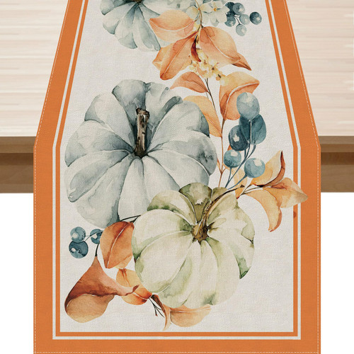 BOTB LIHM Pumpkin Vintage Fall Table Runner Autumn Thanksgiving Table Decoration 13x60 Inches Long Burlap for Home Kitchen Dining Dinner Indoor Outdoor Party Farmhouse Decor BOTB LIHM Pumpkin Vintage Fall Table Runner Autumn Thanksgiving Table Decoration 13x60 Inches Long Burlap for Home Kitchen Dining Dinner Indoor Outdoor Party Farmhouse Decor