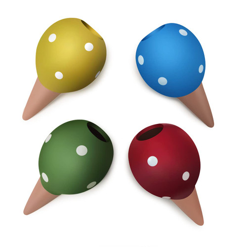 valunell 4pcs Plant Watering Globes Automatic Plant Watering Bulbs Irrigation Terracotta Watering Device Decorative Self Watering Spikes Plant Waterer for Vacations Indoor Outdoor Plants (Small)