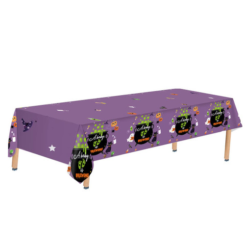 Halloween A Baby is Brewing Baby Shower Tablecloths, Halloween A Baby is Brewing Party Decorations, Large Size 54"x108"Halloween Baby Shower Party Table Cover,Halloween Baby Shower Gender Reveal Party Halloween A Baby is Brewing Baby Shower Tablecloths, Halloween A Baby is Brewing Party Decorations, Large Size 54"x108"Halloween Baby Shower Party Table Cover,Halloween Baby Shower Gender Reveal Party