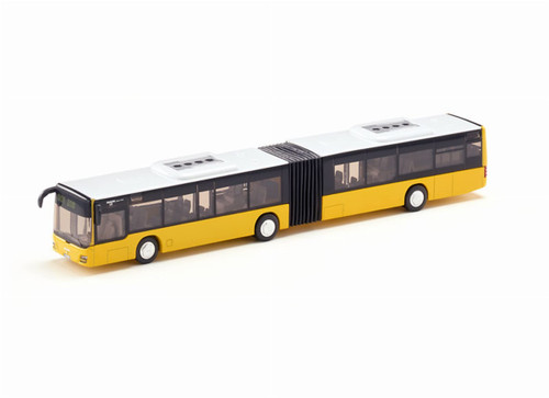 siku 3736, Articulated Bus, 1:50, Metal/Plastic, Yellow, Rubber Tyres, Functional Doors