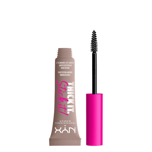 NYX PROFESSIONAL MAKEUP Thick It Stick It Thickening Brow Mascara, Eyebrow Gel - Cool Blonde (blonde hair with cool undertones)