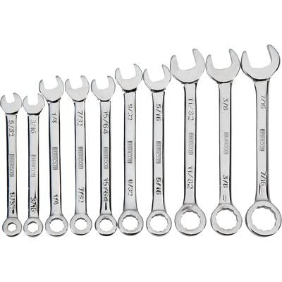Klutch Mini Wrench Set - 10-Pc. SAE