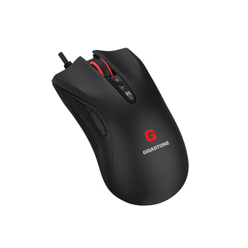 Gigastone Gaming Mouse Up to 3200 DPI Adjustable, Wired Gaming Mouse with Customizable RGB Backlight, 8 Programmable Buttons, 256KB Onboard Memory, Most Suitable for Windows 7 and Up