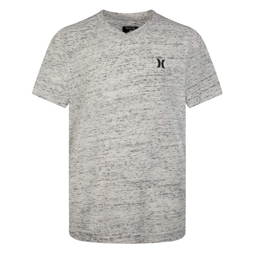 Hurley boys Soft Basic T-shirt T Shirt, Black/White, Medium