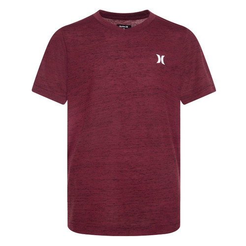 Hurley Boys' Soft Basic T-Shirt, Deep Maroon, L