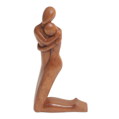 NOVICA Handcrafted Love-Themed Suar Wood Sculpture - Romantic Love Statue Figurine for Couples, Home Decor, Together in Love',Brown NOVICA Handcrafted Love-Themed Suar Wood Sculpture - Romantic Love Statue Figurine for Couples, Home Decor, Together in Love',Brown