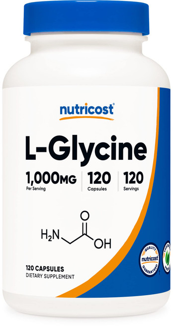 Nutricost L-Glycine 1000mg, 120 Capsules, Vegetarian, Non-GMO and Gluten Free
