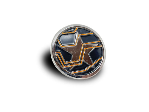 The WINTER SOLDIER SYMBOL PIN, Official Marvel Studios Disney+ THE FALCON & THE WINTER SOLDIER Enamel Lapel Pin, 1.37"