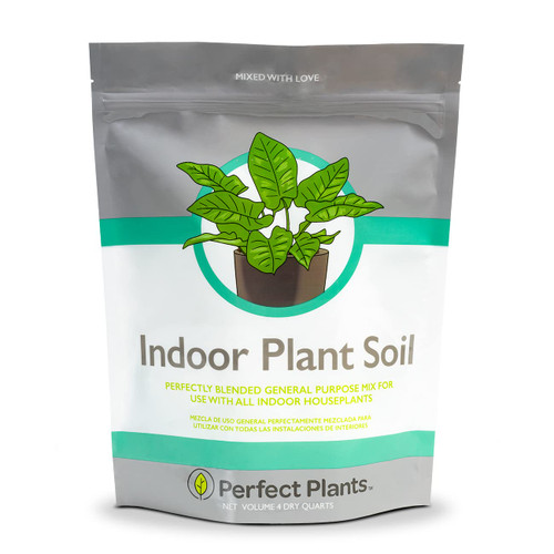 Perfect Plants Indoor Plant Soil 4qt | Perfectly Balanced Potting Mix | Gardening Substrate for All Varieties of Live houseplants