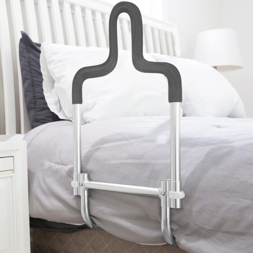 Vive Bed Rail for Elderly Adults - Safety Senior Grab Bar - Fits Queen, King, Full, Twin - Handicapped Assistance Accessories Bedrail Cane for Surgery Patients, Transfers - Patent-Pending Design