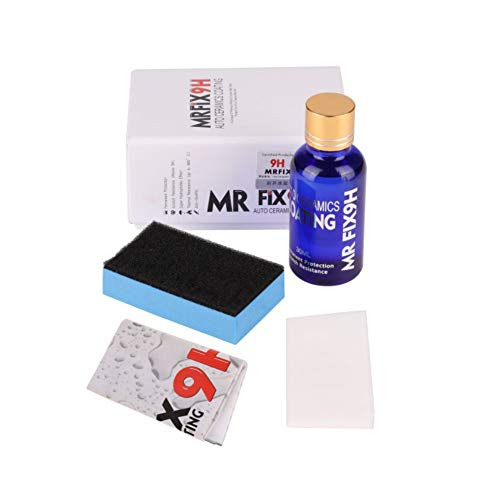 Mercu 9H ceramic automotive coating car kit, Anti Scratch Car Liquid Nano Ceramic Coating Paint Sealant Protection Super Hydrophobic Glass Coating Polish-30ML