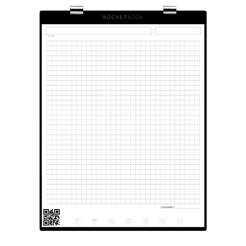 Rocketbook Orbit Letter Page Pack - Smart Reusable Legal Pad - Graph