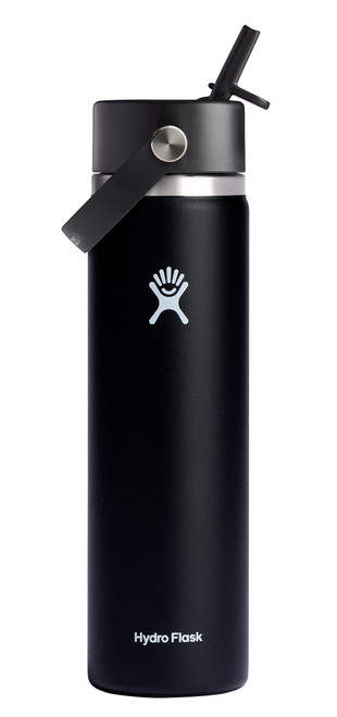 Hydro Flask 24 Oz Wide Flex Straw Cap Black