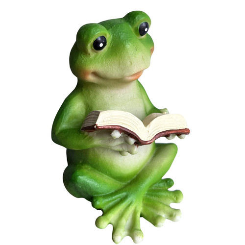 Reading A Book Frog Statue Frog Figurine Indoor Outdoor Garden Decor Animal Frog Statue Sculpture Decoration Collectible Frog Figurine (Reading A Book Frog) Reading A Book Frog Statue Frog Figurine Indoor Outdoor Garden Decor Animal Frog Statue Sculpture Decoration Collectible Frog Figurine (Reading A Book Frog)