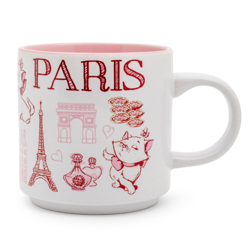 Disney The Aristocats Marie Pink Icons Ceramic Coffee Mug | Cup For Espresso, Tea | Holds 13 Ounces